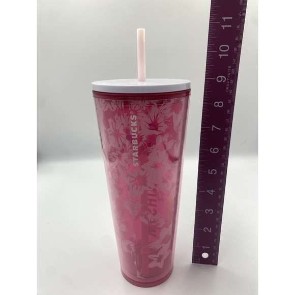 Starbucks Washington DC Cherry Blossom Venti Cold Cup 24oz Nice! Collectible EUC - Picture 3 of 4